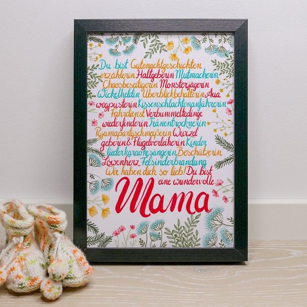 Poster Mama I Geschenk Mama I Geschenkidee Muttertag I Geschenkidee Geburtstag I Download