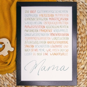 Poster Mama I Geschenk Mama I Geschenkidee Muttertag I Geschenkidee Geburtstag I Download