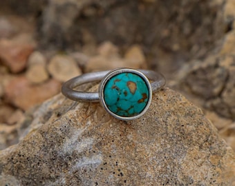 Turquoise ring, silver ring, handmade silver ring, handmade ring, 925 silver turquoise ring, casual ring, boho ring