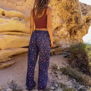 Sushmita pants, long pants, cotton pants, pants, casual pants, straight cut pants, casual pants, boho daily pants image 4