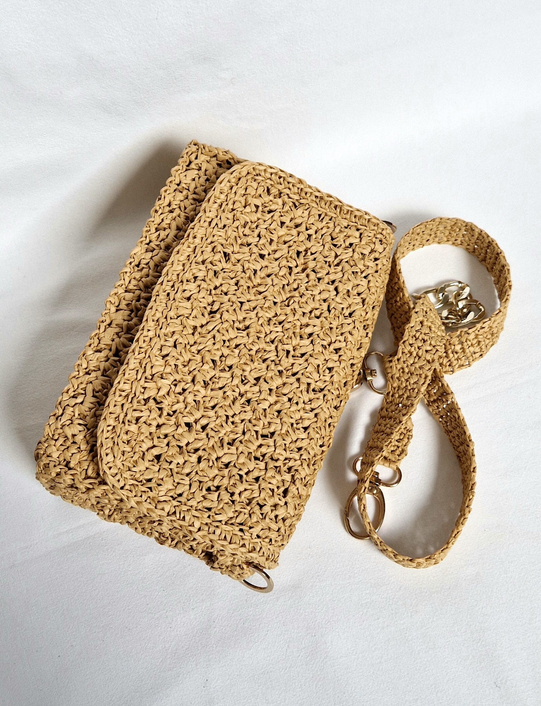 Straw Crossbody Bag, Raffia Bag, Crossbody Bag, Shoulder Bag, Minimalist Shoulder Raffia Bag