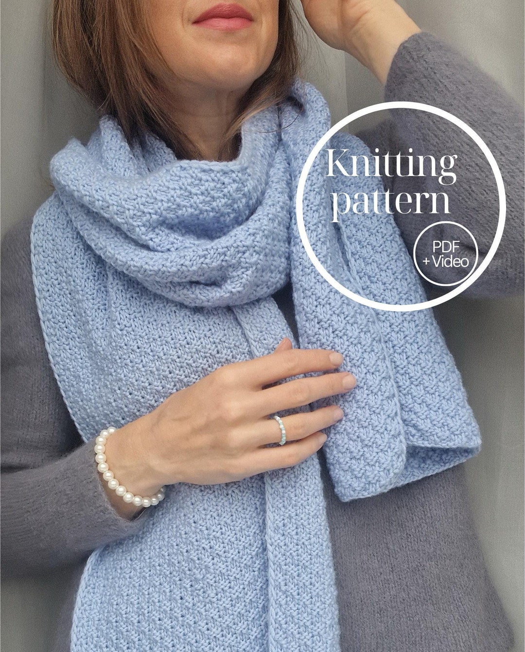 Scarf Knitting Pattern Etsy