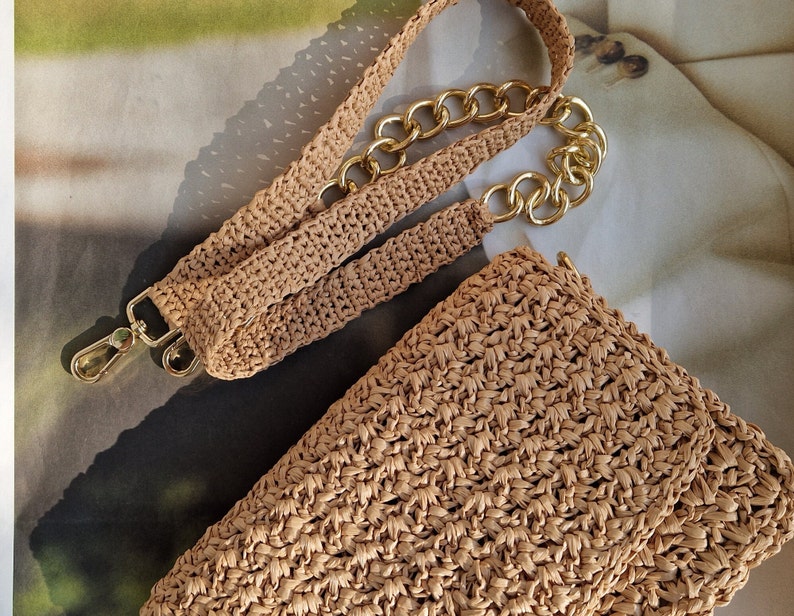Straw Crossbody Bag, Raffia Bag, Crossbody Bag, Shoulder Bag