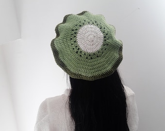 Crochet Hat PATTERN / Crochet beret hat pattern / summer crochet hat / fall crochet hat / women beret pattern / french beret pattern