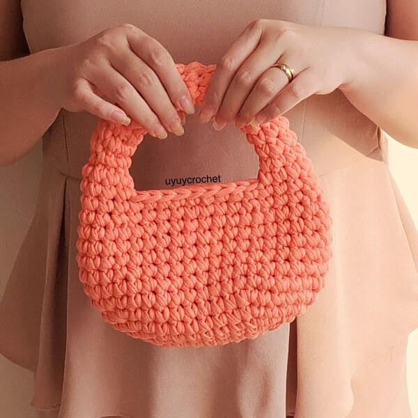 LUXURY crochet bag pattern | crochet shoulder BAG | crochet gift pattern | crochet clutch bag | trendy bag | valentine's day | uyuycrochet
