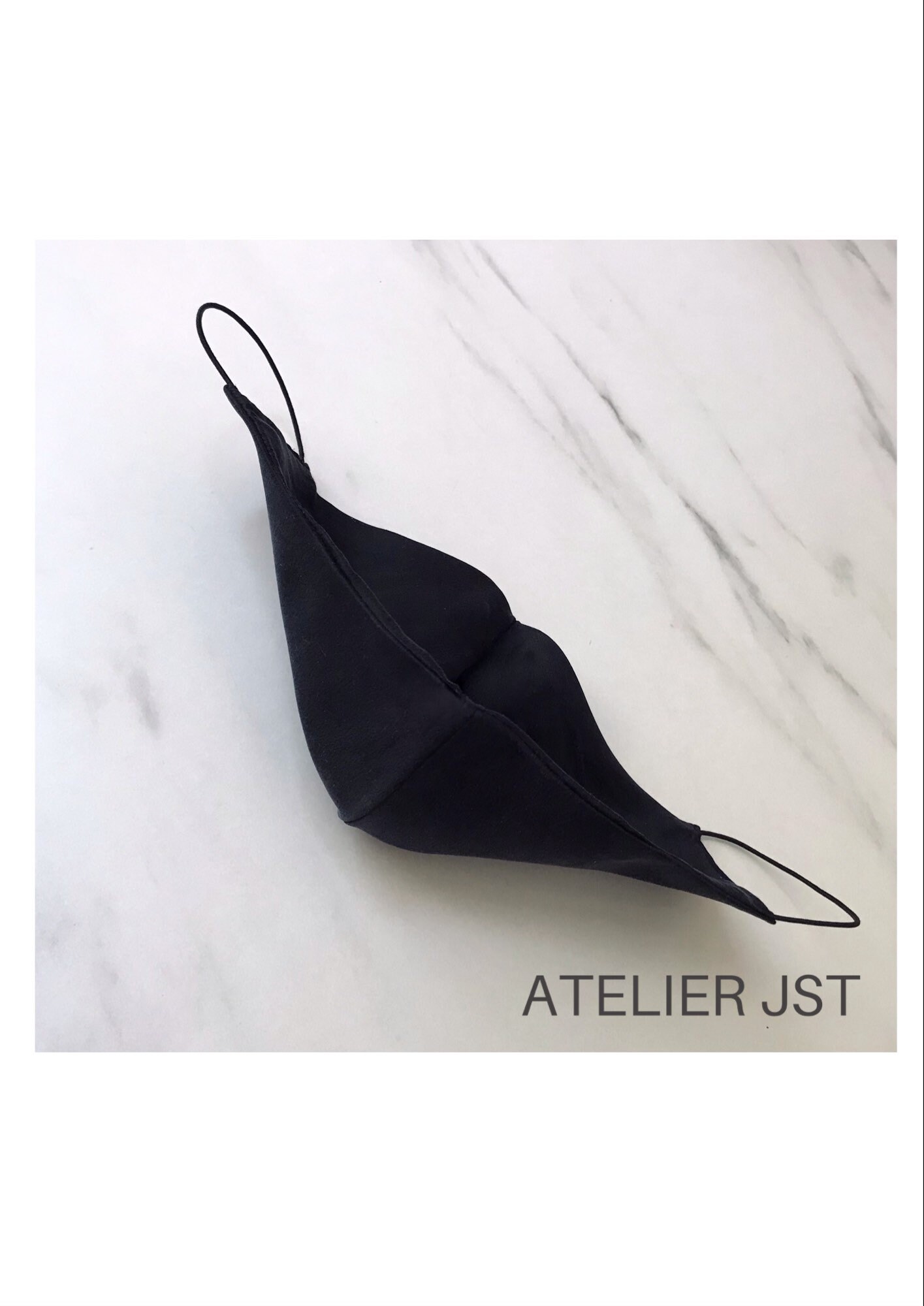 Breathable 100 SILK FACE MASK Matte Black Etsy UK