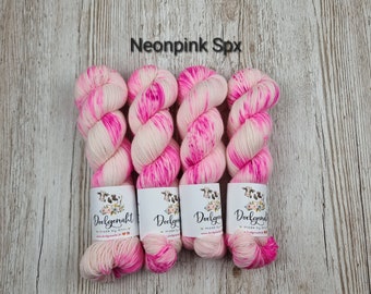 Sockenwolle handgefärbt 4fach SUPERFINE, 100g, Merino