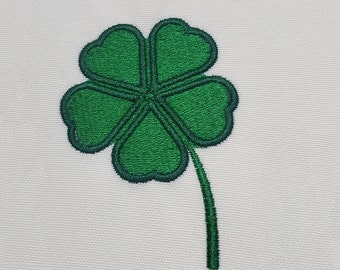 5 Leaf clover machine embroidery design