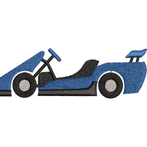 Gokart machine embroidery