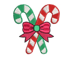 candy cane embroidery design