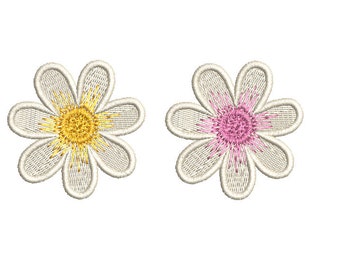 Daisy flower emboridery design