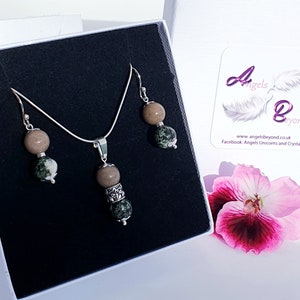 Stonehenge Sarsen and Preseli Bluestone 925 Sterling Silver Earrings Pendant or Set/ Stonehenge Stones Jewellery/ Stonehenge gifts for Her