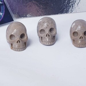 Stonehenge and Avebury Stone Sarsen Skull/ Handcarved Sarsen Crystal Skull/ Healing, Protective, Awareness, Releasing Emotional Stress