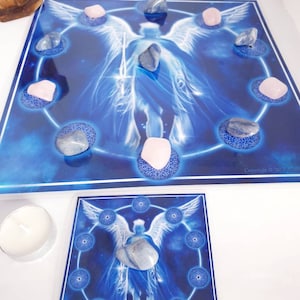 Archangel Michael Protection Crystal Grid/ Manifesting Crystal Grid/Altar Charging Crystals/ Protection Crystal Grid