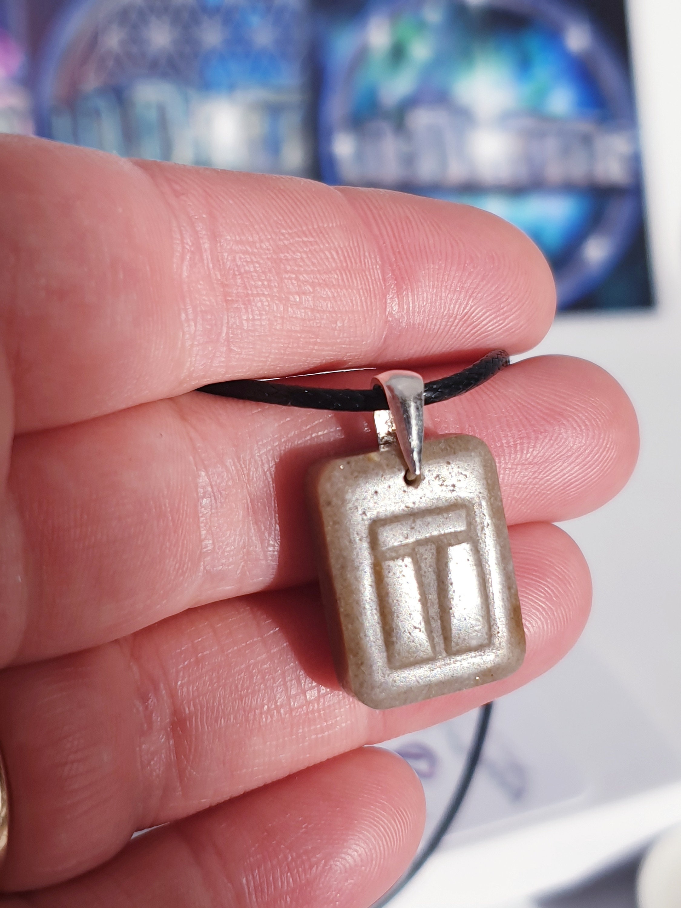 Rare Stonehenge Sarsen Stone Pendant 925 Sterling Silver