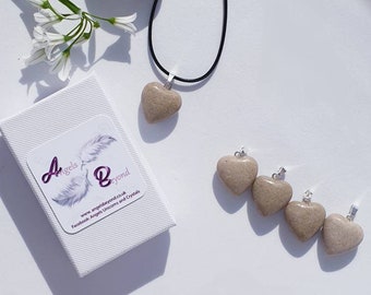 Stonehenge/avebury Sarsen Stone Heart Pendant 925 Sterling