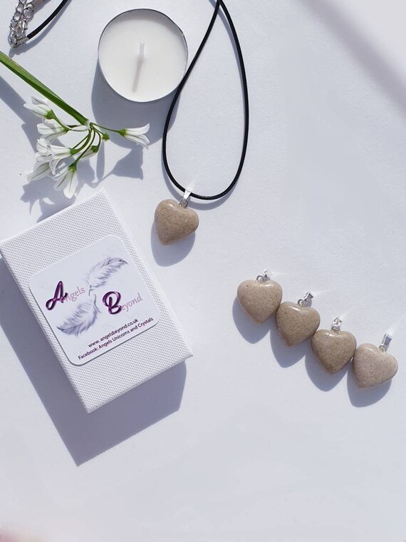 【STONEHENgE】Silver Material Heart Necklace SC1772/SC1773 Stonehenge/avebury Sarsen Stone Heart Pendant 925 Sterling