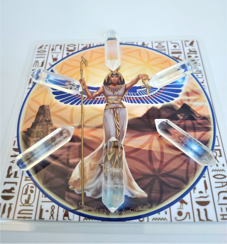 Goddess Isis Goddess of Fertility Healing and Magic Crystal Etsy