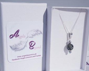 Stonehenge Preseli Bluestone 925 Sterling Silver Pendant/ Stones of Stonehenge Bead Jewellery/ Stonehenge stone gifts for Her