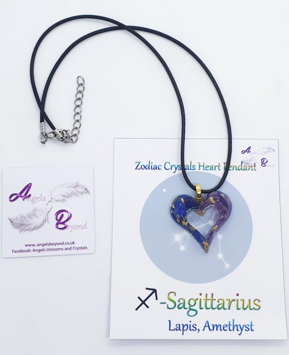 Sagittarius cheap crystal necklace