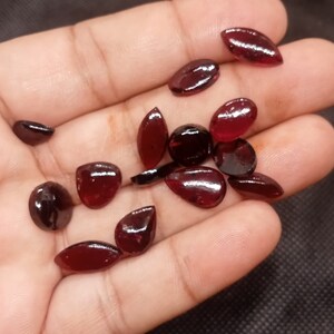 Natural Garnet Calibrated Wholesale Gemstones 12X8 MM to 14X10 MM approx weight 125 ct