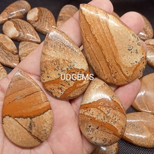 AAA Quality Natural Picture Jasper Cabochon Mix Shape Cabochons Wholesale Lot~ Picture Jasper Cabochon~ Picture Jasper Loose Stone.