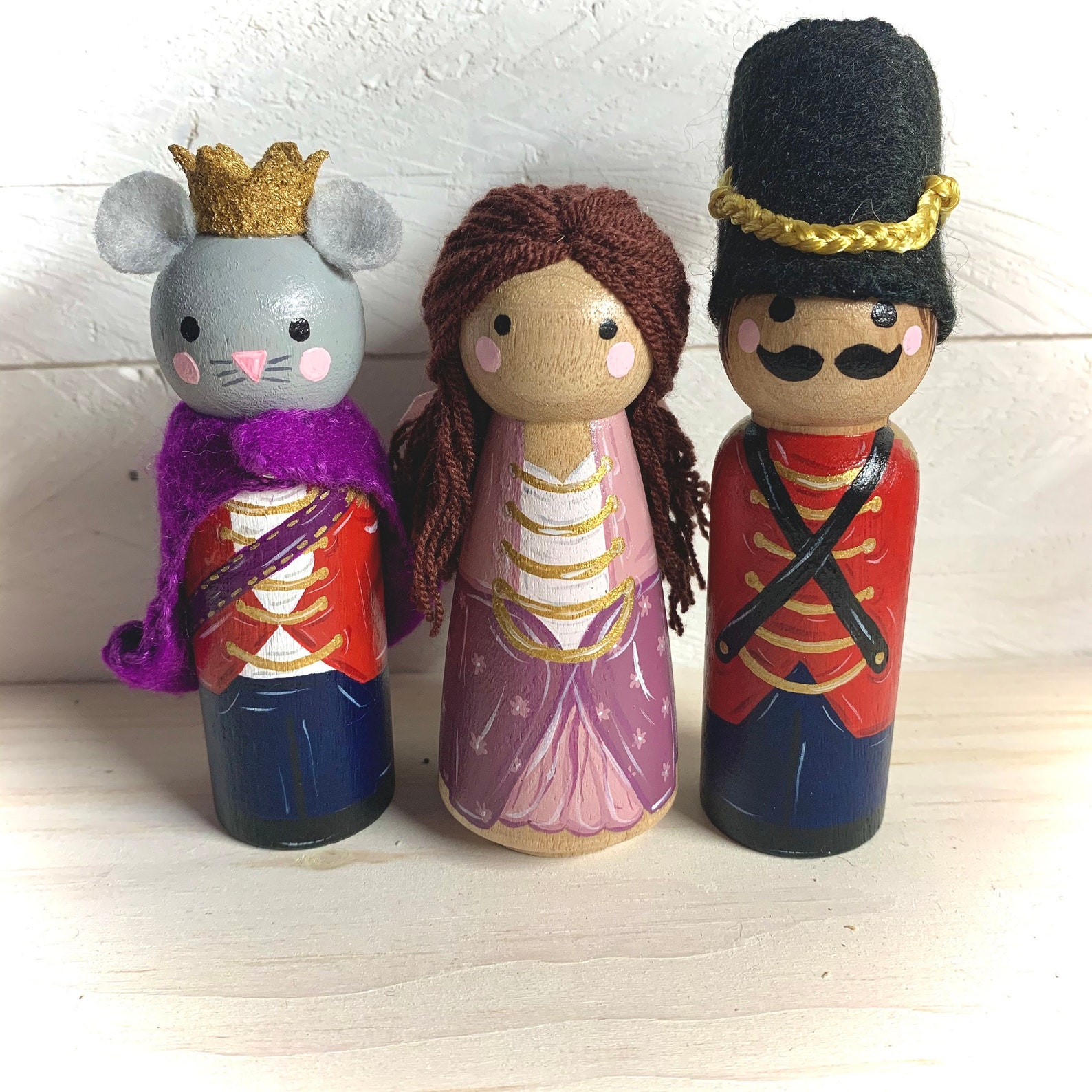 etsy wooden peg dolls
