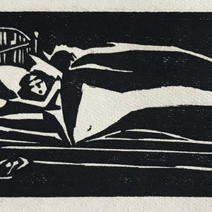 1920 FRANS MASEREEL (1889-1972) Drzeworyt do „Bubu vom Montparnasse” wydany przez Kurta Wolffa. ok. 3x1,75 cala