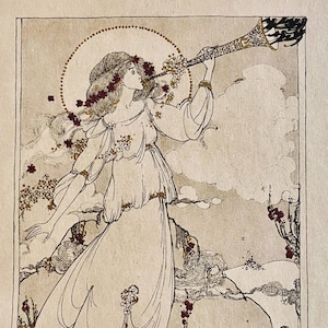 JESSIE M.KING 'Ode al vento dell'ovest' (Shelley) Stampato su carta professionale da 180 g/m², dimensioni C.10x8 pollici.