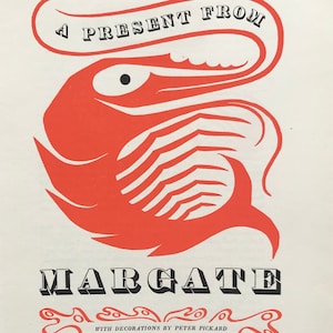 1952 UN REGALO DA MARGATE Pubblicità Foglio di calcolo di 4 pagine Dimensioni 11x8 pollici. Foglio piegato A3.