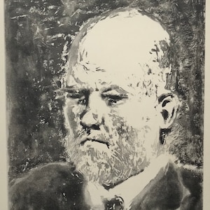 1938 PABLO PICASSO Portrait of Ambroise Vollard. Pre-Publication Print. c.9x7ins..