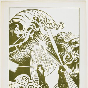 Henri-Gustave Jossot 'La Vague (The Wave)' Originale al Minneapolis Institute of Art Stampato su carta giclée d'archivio C10x8 pollici
