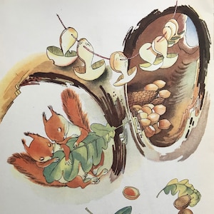 1948 KAREL SVOLINSKY LITHOGRAPH Printed by Průmyslová tiskárna in 6 Colours, Prague for Oliver Simon (Ed. Signature) Squirrel 9.75x7.25 ins.
