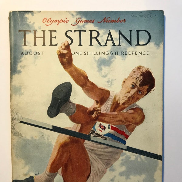 1948 LA REVISTA STRAND. Ilustraciones de Robin Jacques, Ronald Searle y inserto en el mapa del Zoológico de Londres. Número especial de los Juegos Olímpicos