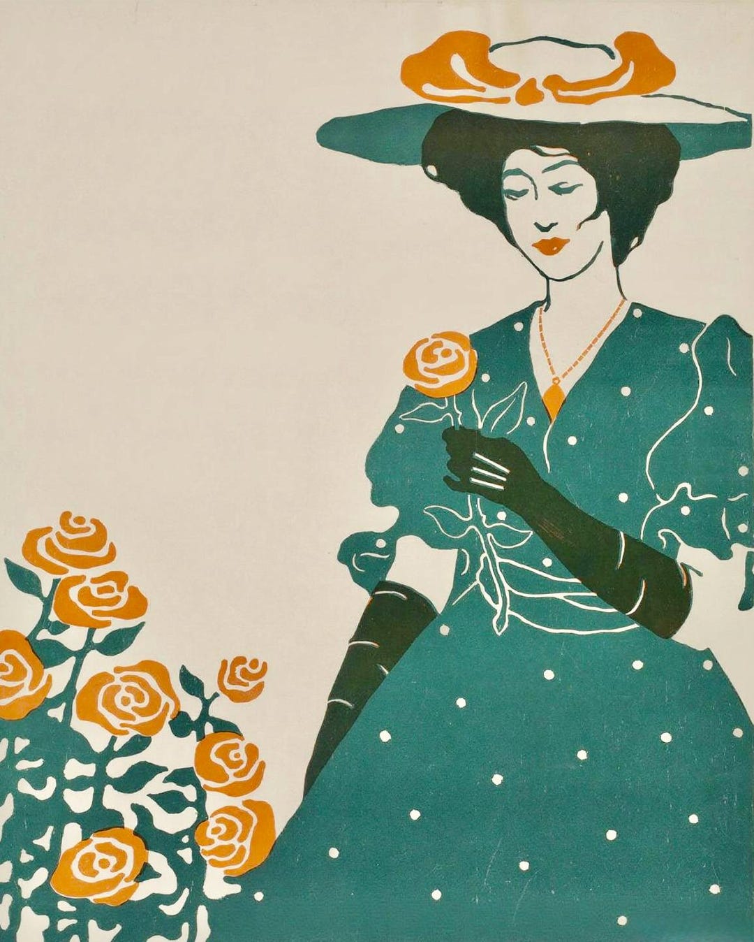 HERBERT JAMES DRAPER. Detail From Book Cover Illustration. 'walled In ...