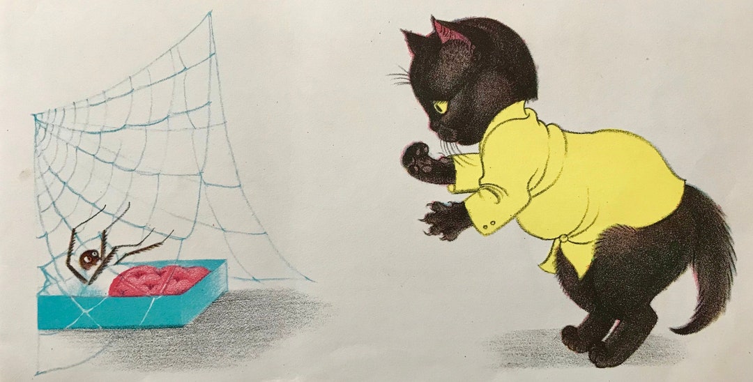 1958 KATHLEEN HALE LITHOGRAPH. Orlando the Marmalade Cat Etsy