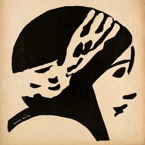 ILLUSTRAZIONE DI FRANK WALTS. Per la copertina di "The Masses" (1916). Stampata su carta a mano con bordo frastagliato da 150 g/m². C.10X8 pollici (c.A4)