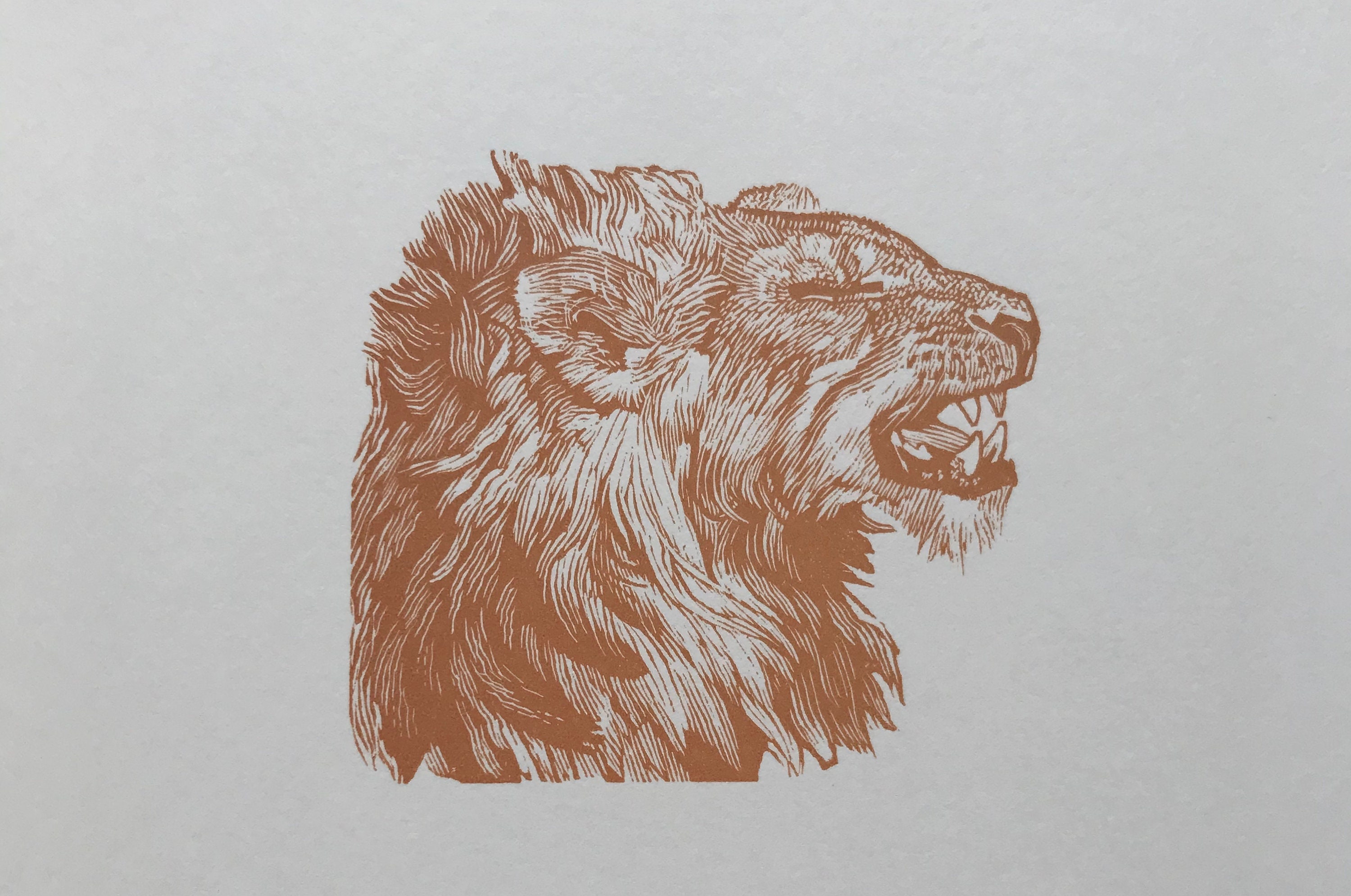 1997 SIMON BRETT Wood Engraving on Zerkall Mould-Made Paper. The Tourist Board of India. Rampant Lions Press. Sebastian Carter. c2.5x2.5ins