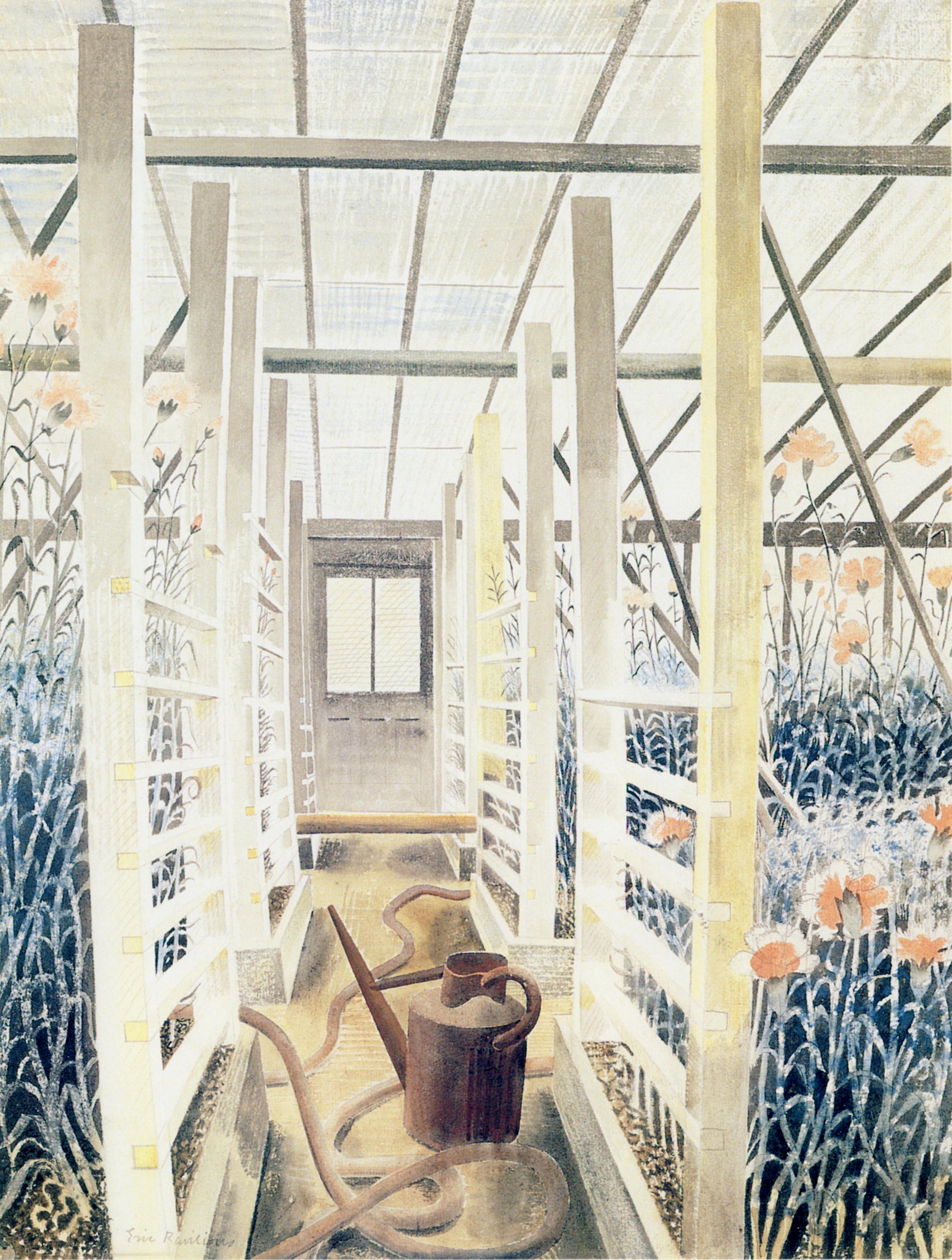 Ravilious, Eric (1903-1942) - Carnation House C.1938. Printed on 180gsm ...