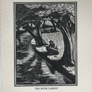 1931 GWEN RAVERAT &#39;RIVERS&#39; 6-page Supplement from The London Mercury.. Sheet Size c.7x10ins