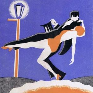 A.J.BOVEY. Stampa "Dancers" su carta professionale da 180 gsm. C.10x8 pollici