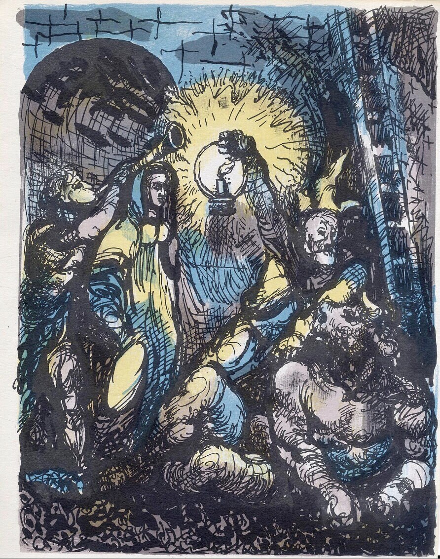 Robert Raine Artist 1947 ROBERT MEDLEY LITHOGRAPH on Matt Paper for Kathleen Raine's 'the ...