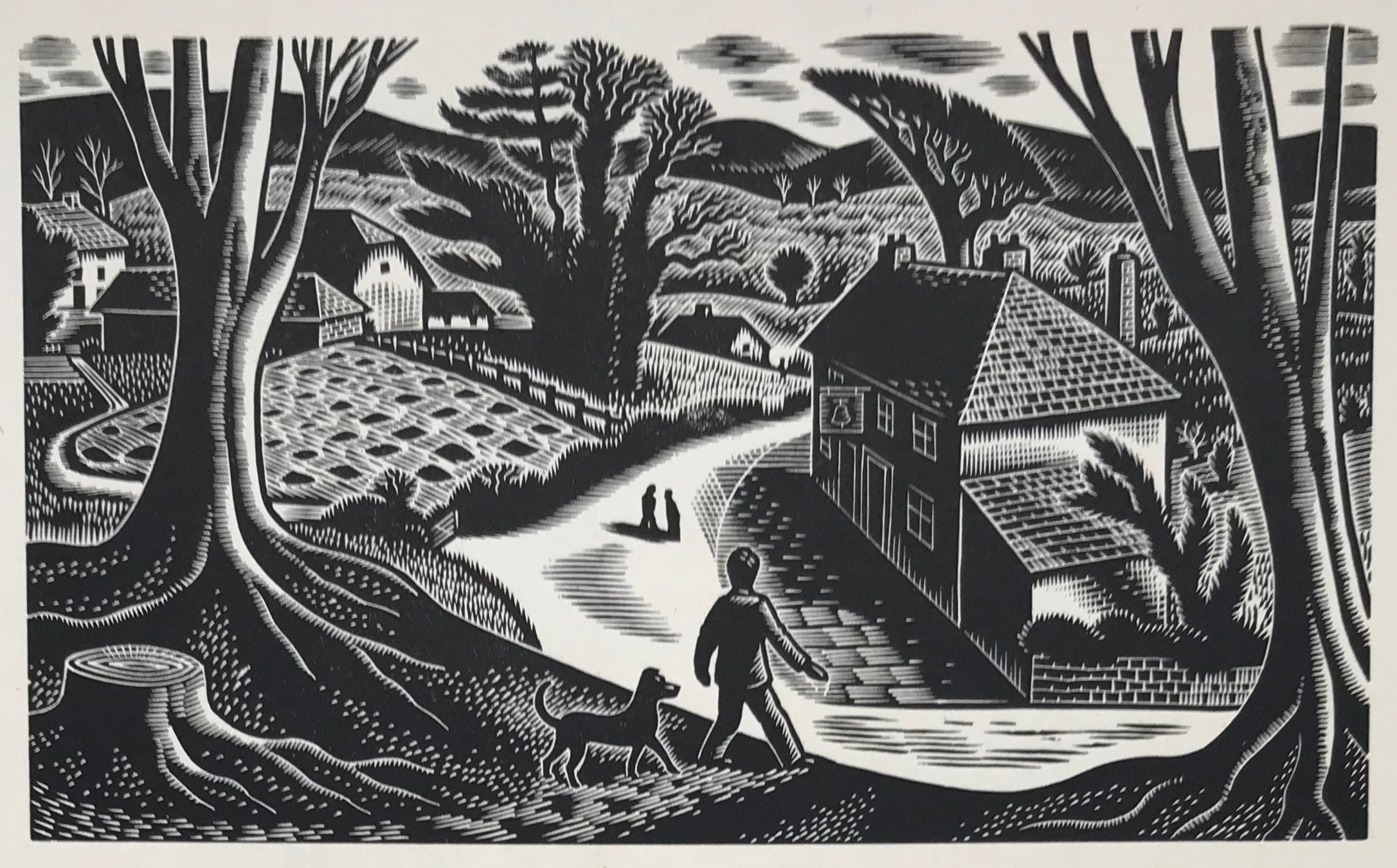 【銅版画】作品名:Country Inn 作者:Stephen Whittle Stephen Whittle | Stephen (*1953) | MutualArt