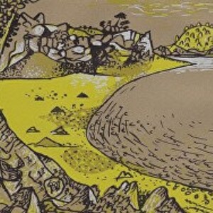 1944 John Craxton Lithograph Printed by W.S.Cowell &#39;The Poet&#39;s Eye&#39; C.8x6ins.