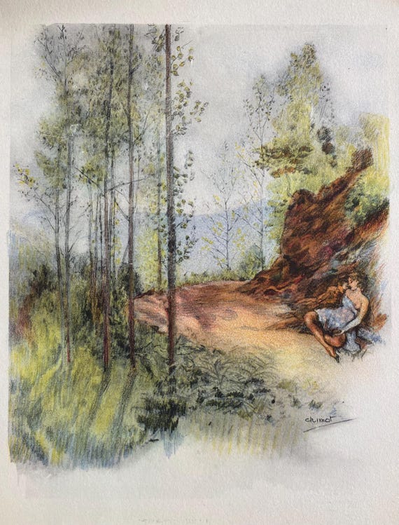 1950 ÉDOUARD CHIMOT Lithograph for French Edition (ltd Ed
