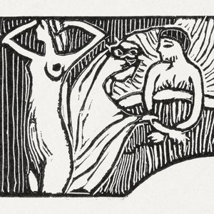 MAURICE DENIS. Stampa. Illustrazione per il libro di Paul Verlaine. Originale al Rijksmuseum. Stampata su carta professionale da 180 gsm. C.10x8ins