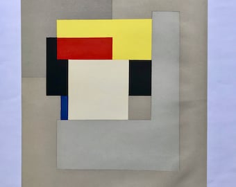 1950 BEN NICHOLSON 'Painting 1937' Lund Humphries Uncoated Stock Sheet Size C.11x8ins.