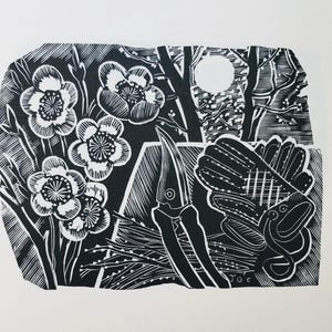 John O&#39;Connor &#39;CUTTING BACK&#39; Original Woodcut Engraving Whittington Press Limited Edition