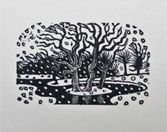 Eric Ravilious (1903-1942) Original Woodcut Printed from 1932 Block