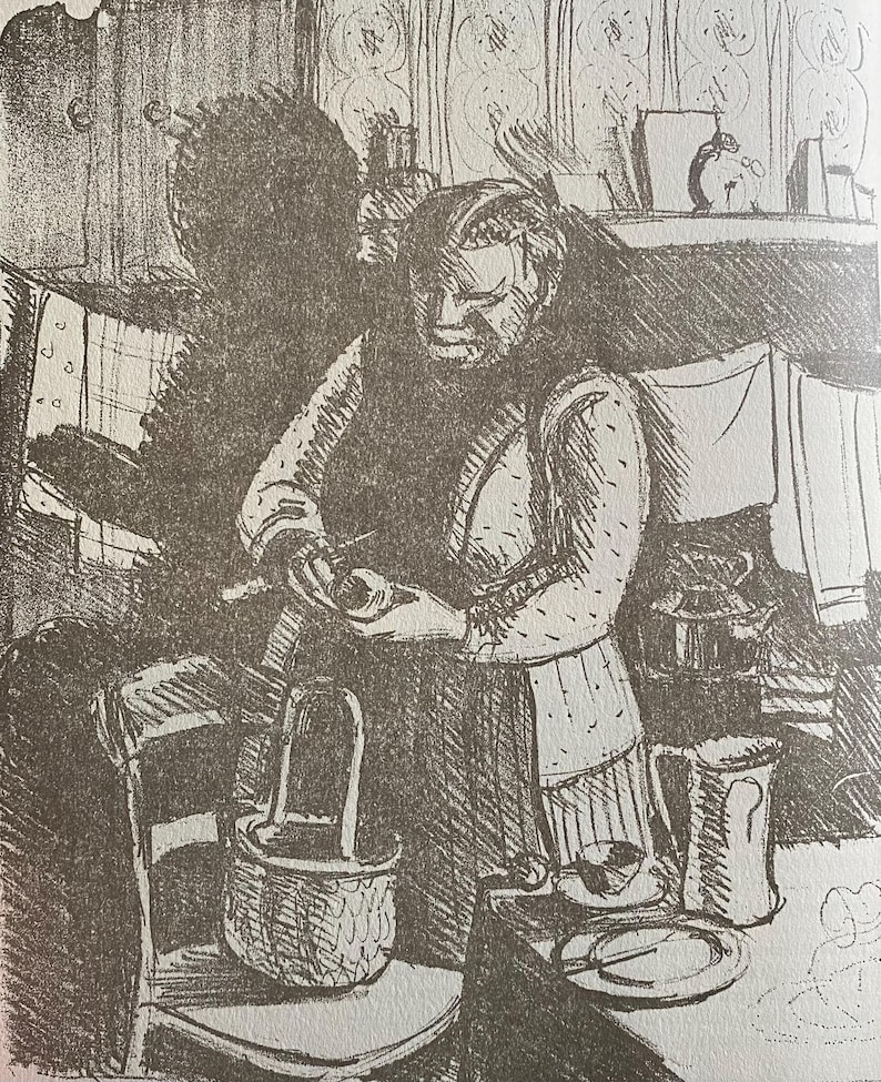 PEGGY ANGUS Mrs Cooper of Tile Barn. Print. Art for Life Carolyn Trant ...